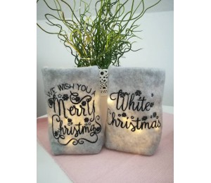 ITH Stickdatei - Lichtbeutel Weihnachts Sprüche